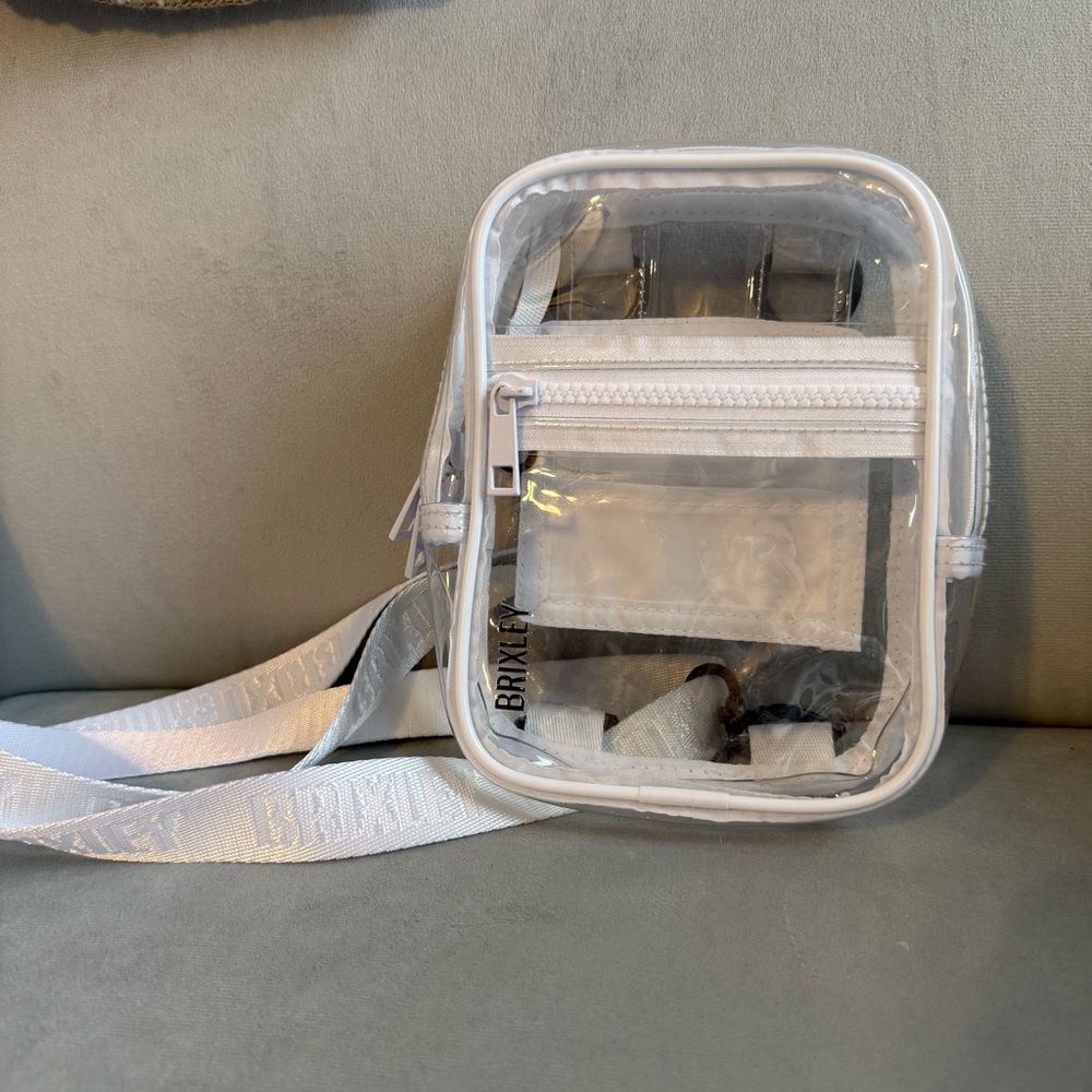 Clear White Crossbody Bag - BRIXLEY